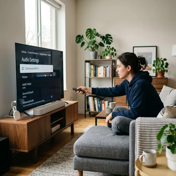 chromecast geen geluid