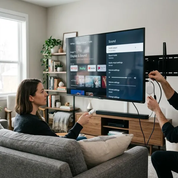 Geluidsinstellingen op Chromecast controleren
